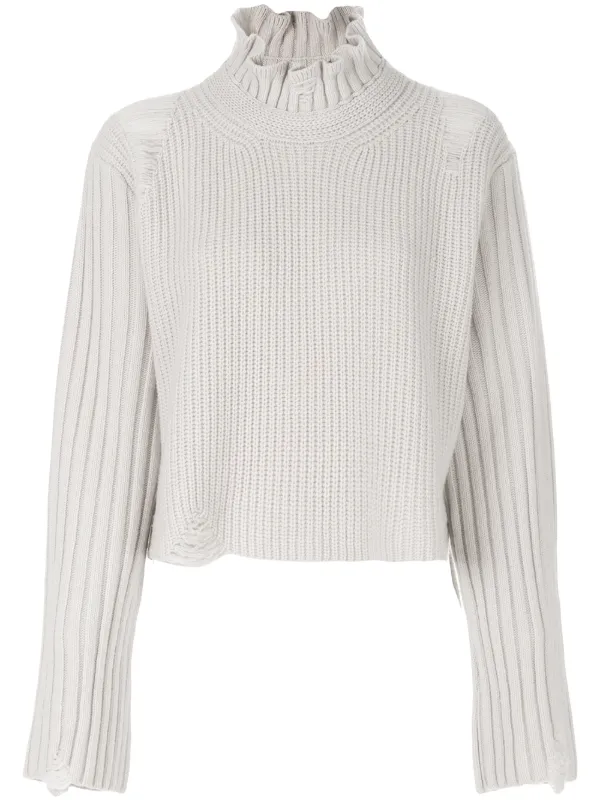 Golden Goose Malia High Neck Sweater in Neutrals