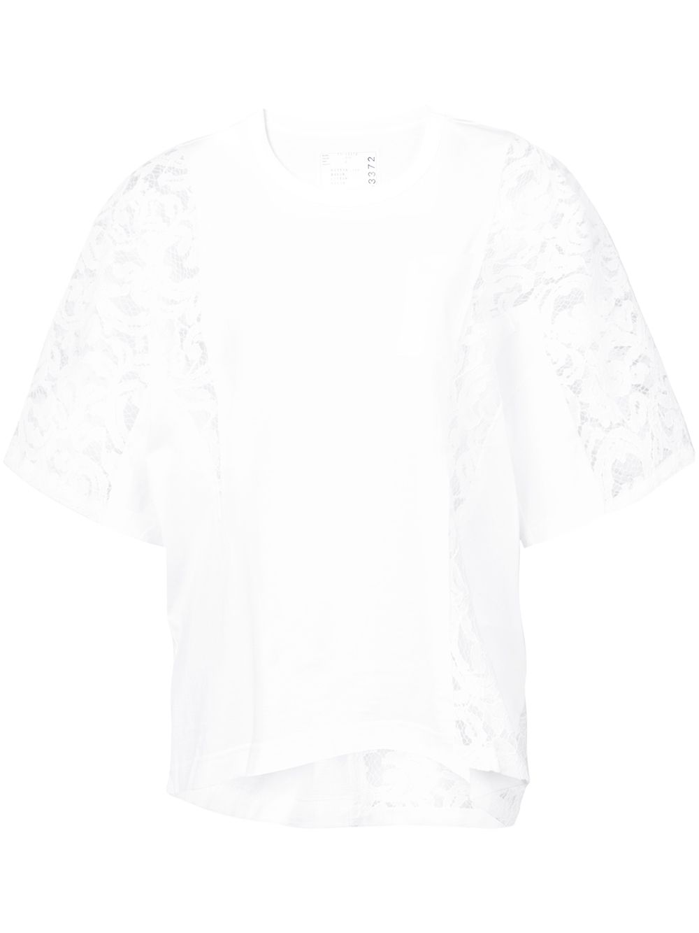 

sacai Lace panel T-shirt - White