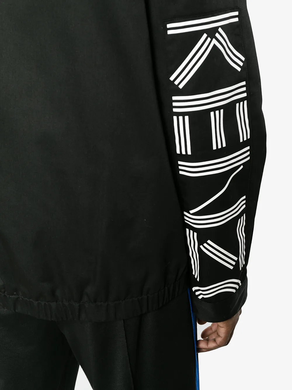 Kenzo jack met logo print Zwart