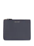 Comme Des Garçons Wallet logo-print leather pouch - Blue