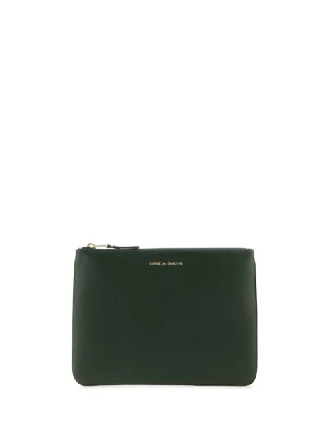 Comme Des Garçons Wallet logo-print leather pouch