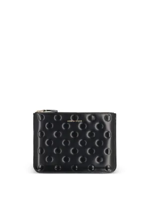 Comme Des Garçons Wallet polka-dot Embossed Wallet | Black | FARFETCH
