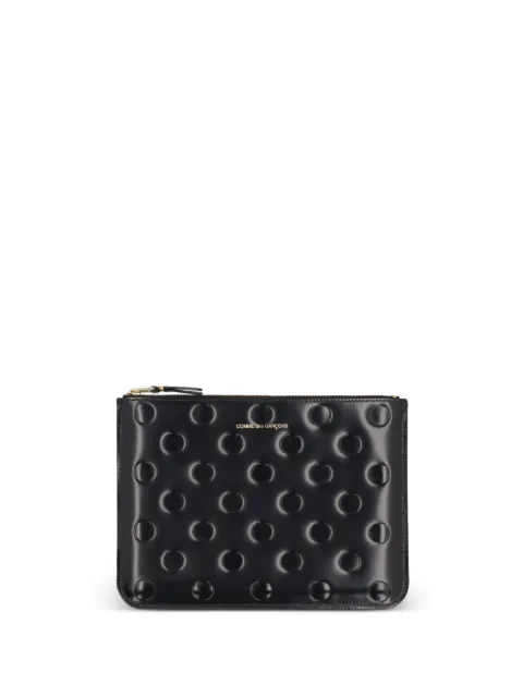 Comme Des Garçons Wallet embossed polka dots wallet