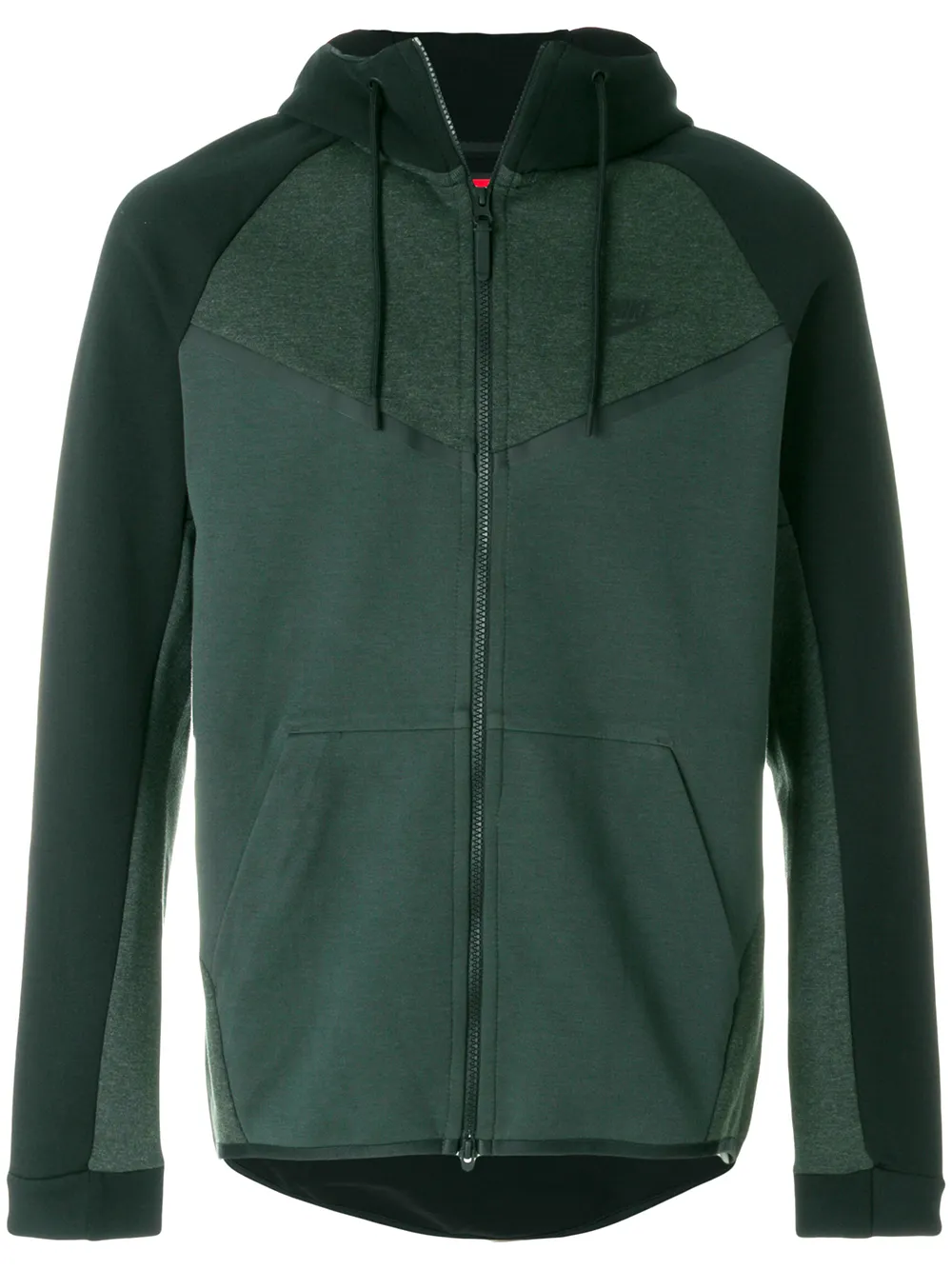 Nike tech fleece colourblock windrunner jacket Groen