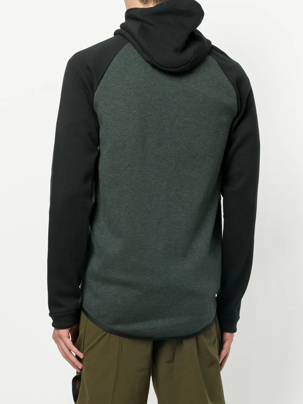 Nike tech fleece colourblock windrunner jacket Groen