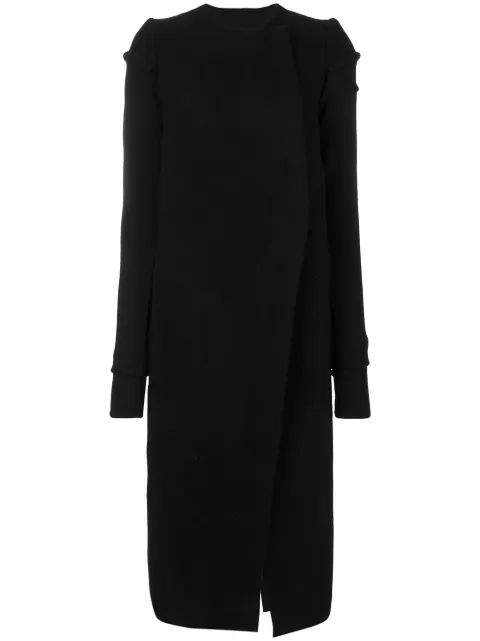 Rick Owens Cut out jersey coat
