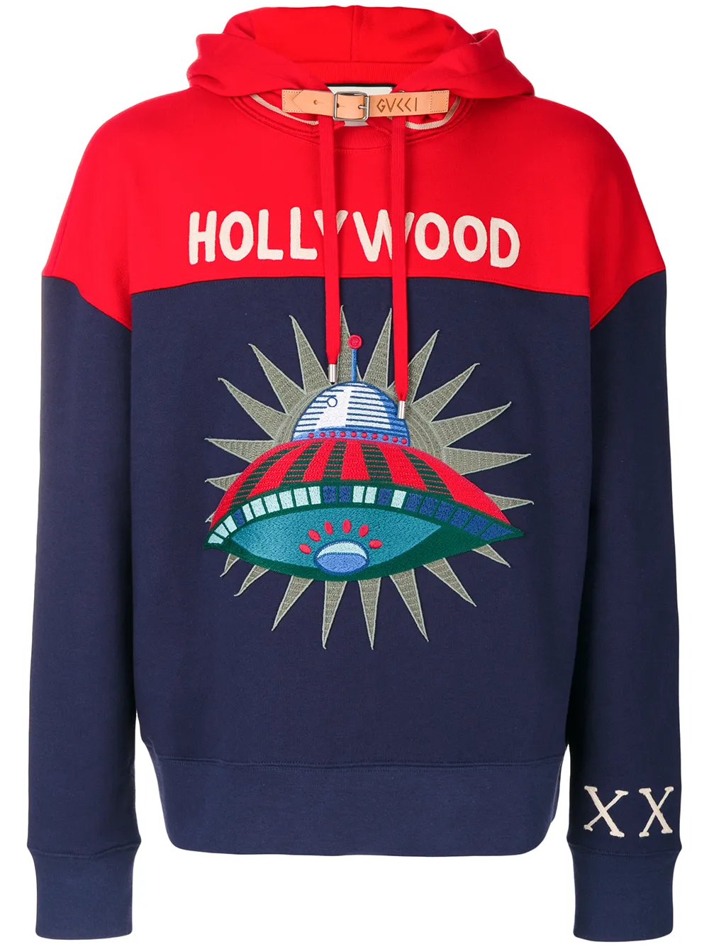 gucci wolf embroidered hoodie