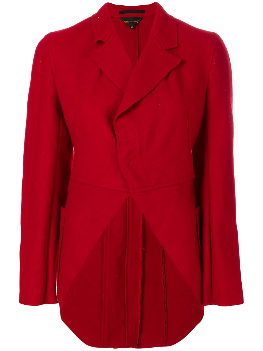 Comme Des Garçons asymmetric fitted coat | Red | Image 1