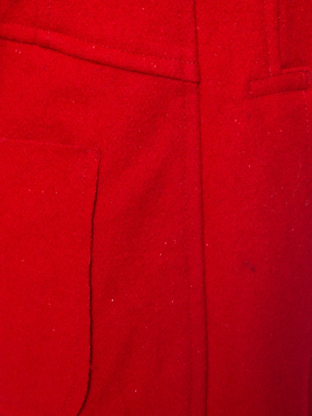 Comme Des Garçons asymmetric fitted coat Rood