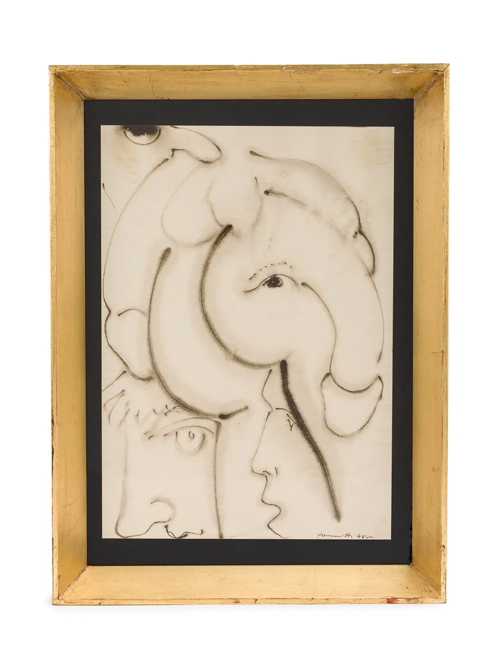 Fornasetti Erotic painting - ゴールドトーン Fornasetti Erotic painting - ゴールドトーン