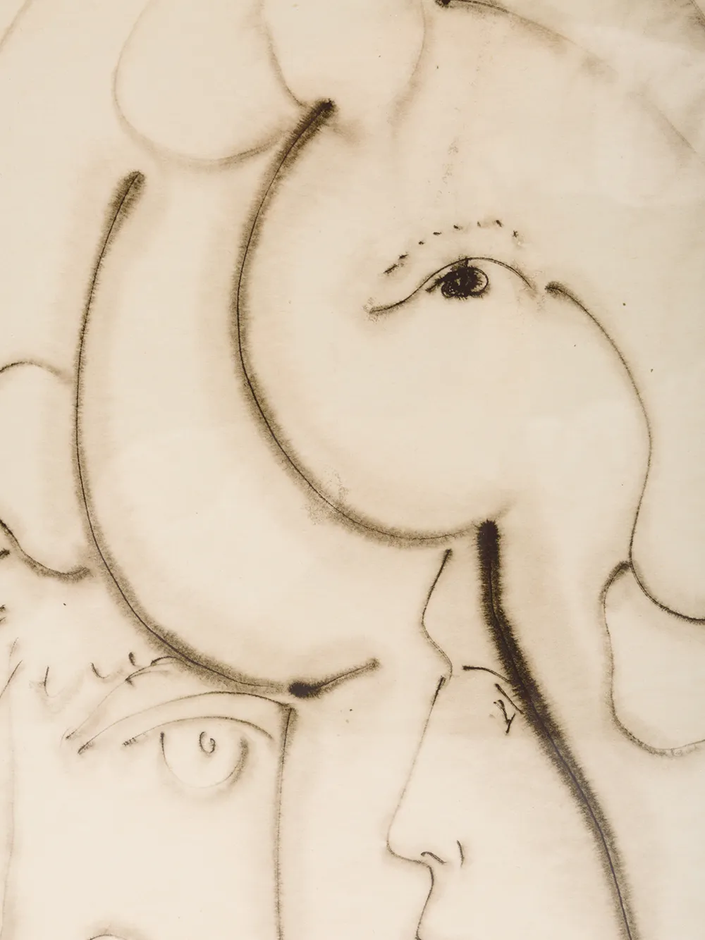  Fornasetti Erotic Gemälde   Gold 