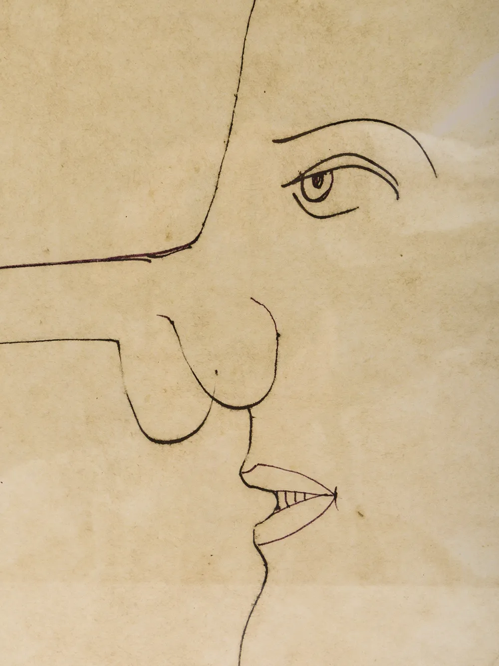  Fornasetti Erotic Gemälde   Gold 