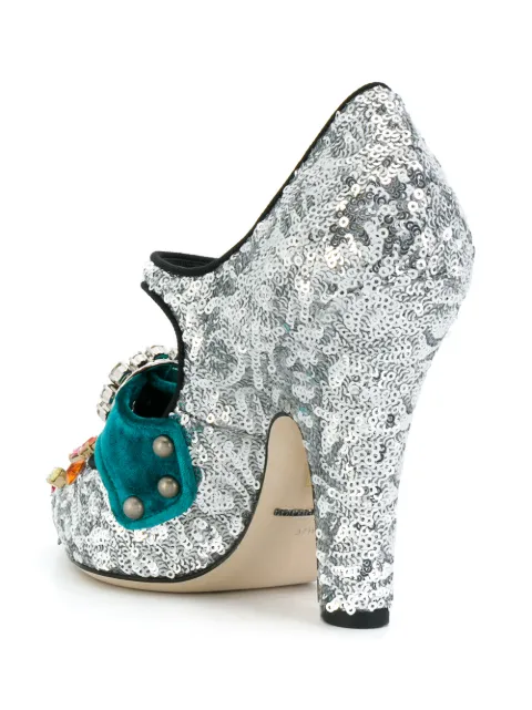 dolce and gabbana glitter shoes