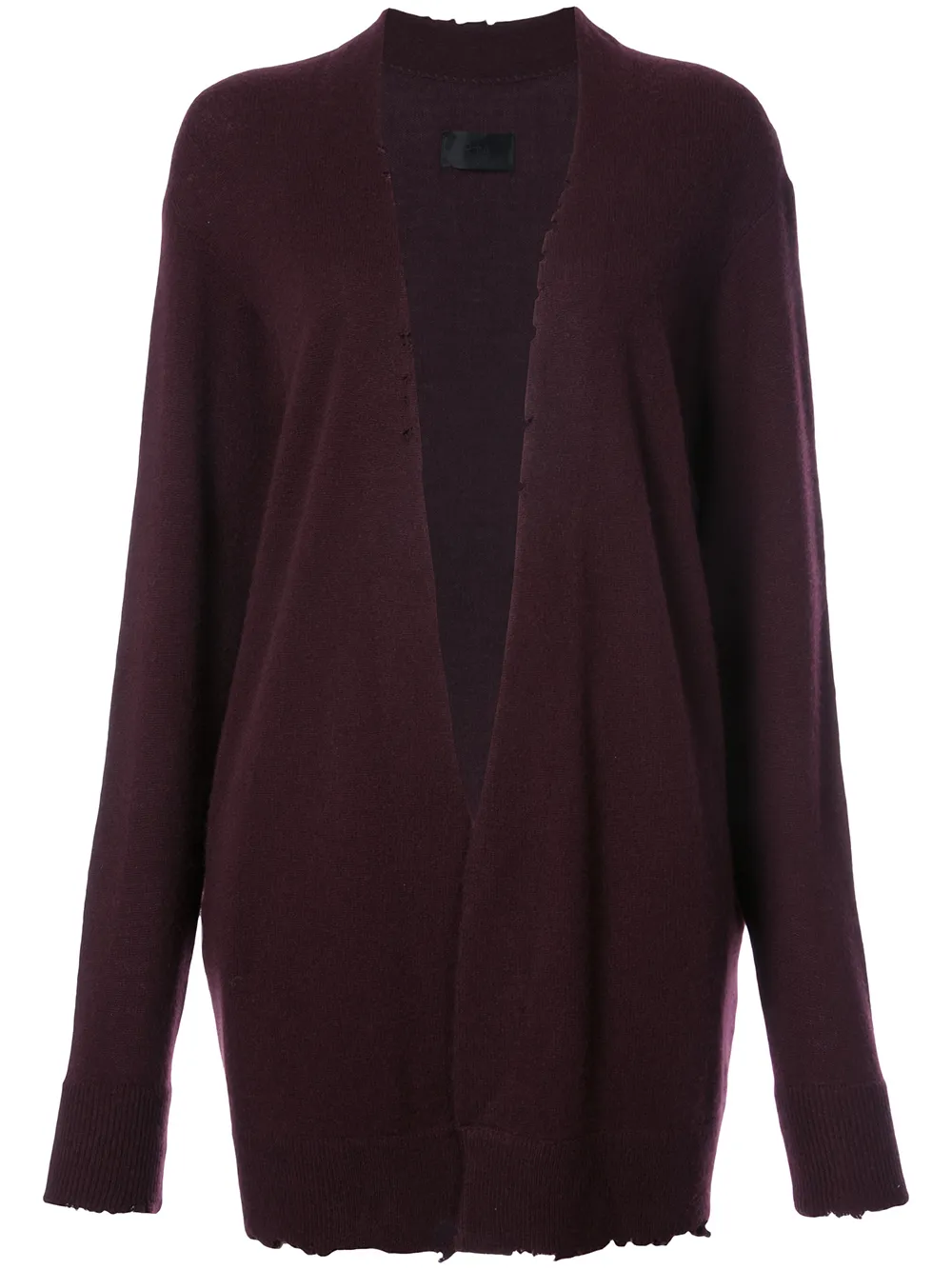 RTA long Serge cardigan | Red | Image 1