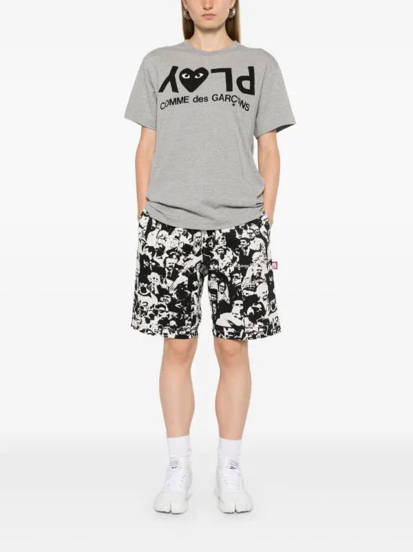 トップス PLAY COMME des GARCONS PLAY COMME des GARÇONS: STRIPED L/S T-SHIRT (NAVY/WHITE) | DSMG E-SHOP