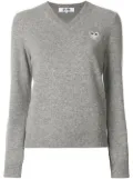 Comme Des Garçons Play V-neck pullover - Grey