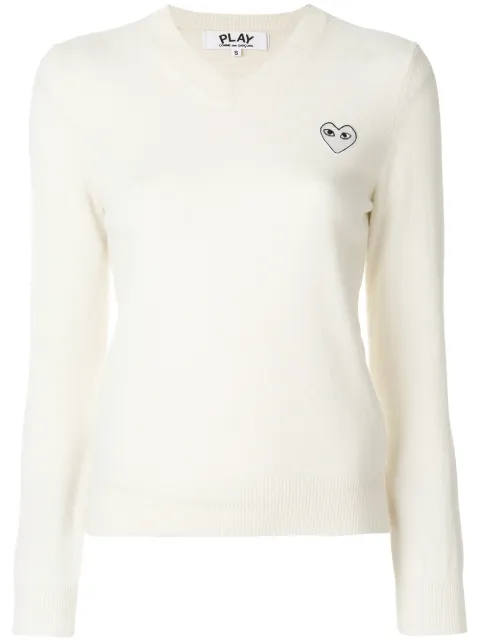 Comme Des Garçons Play V-neck pullover