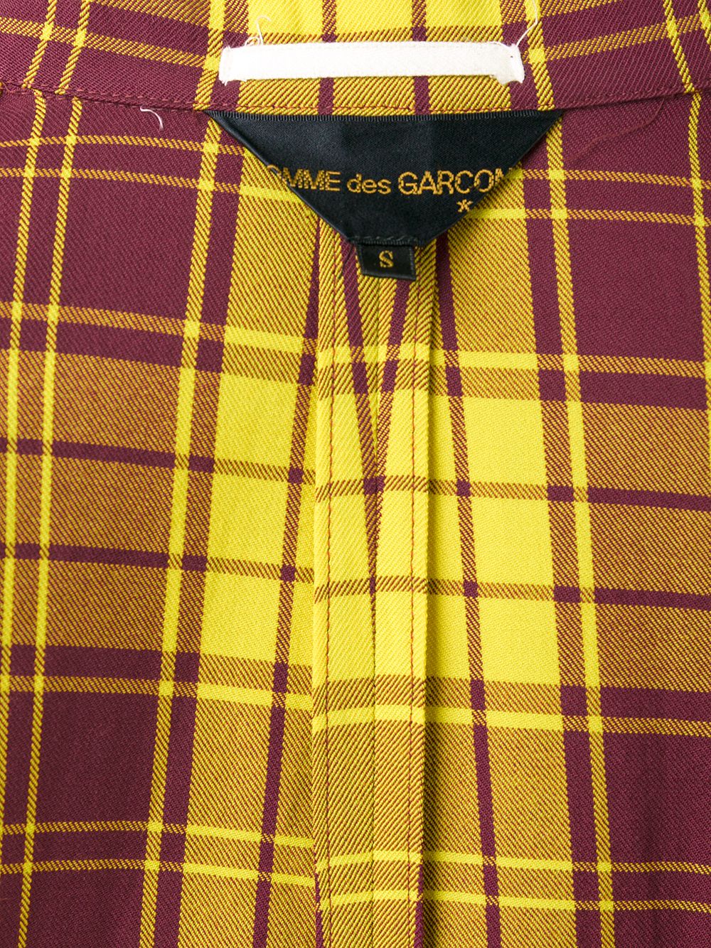 Comme Des Garcons tartan tied-up blazer Women