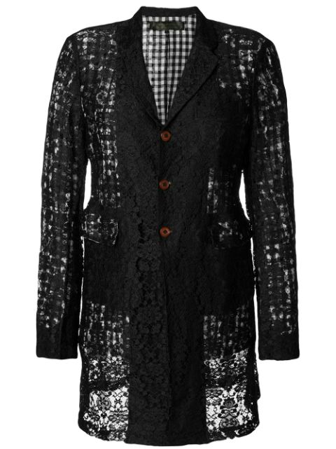 Comme Des Garcons midi lace jacket Women