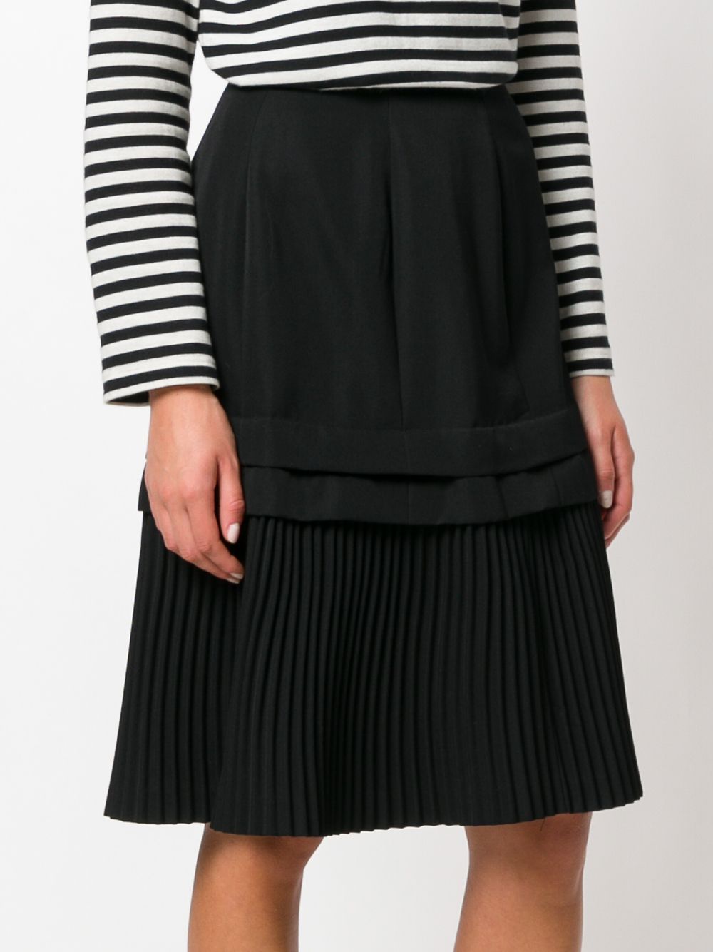 Comme Des Garcons layered pleated skirt Women