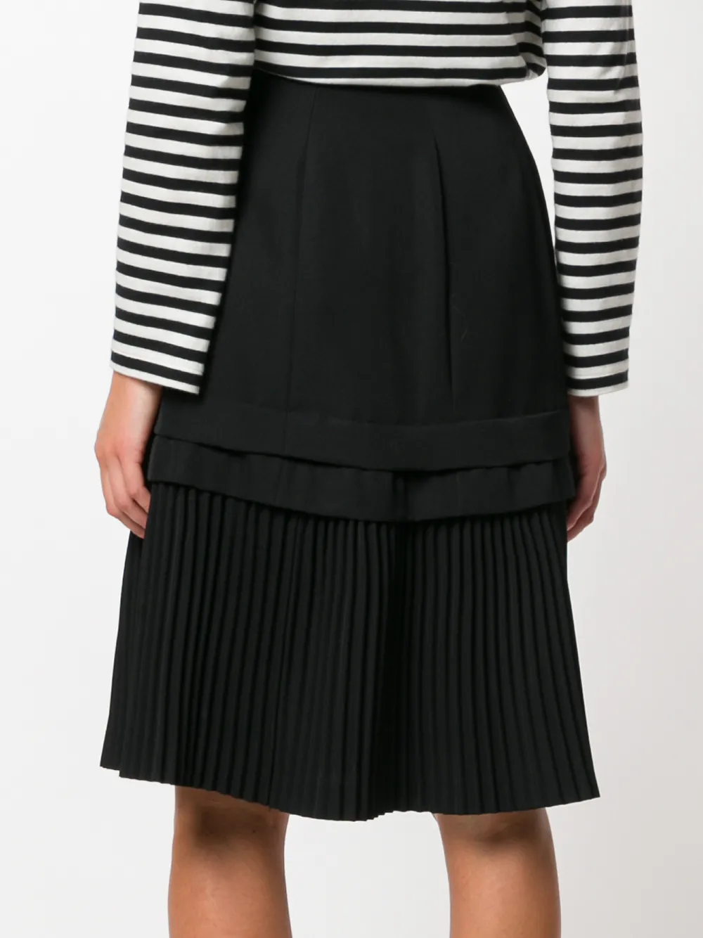 Comme Des Garcons layered pleated skirt Women