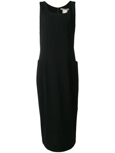 Comme Des Garçons Pre-Owned 1992 pinstriped midi dress