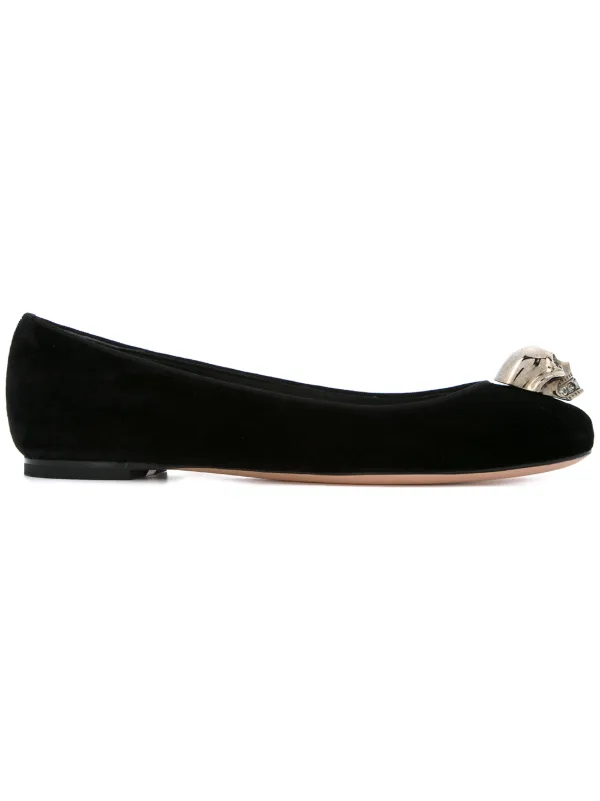 alexander mcqueen skull flat shoes