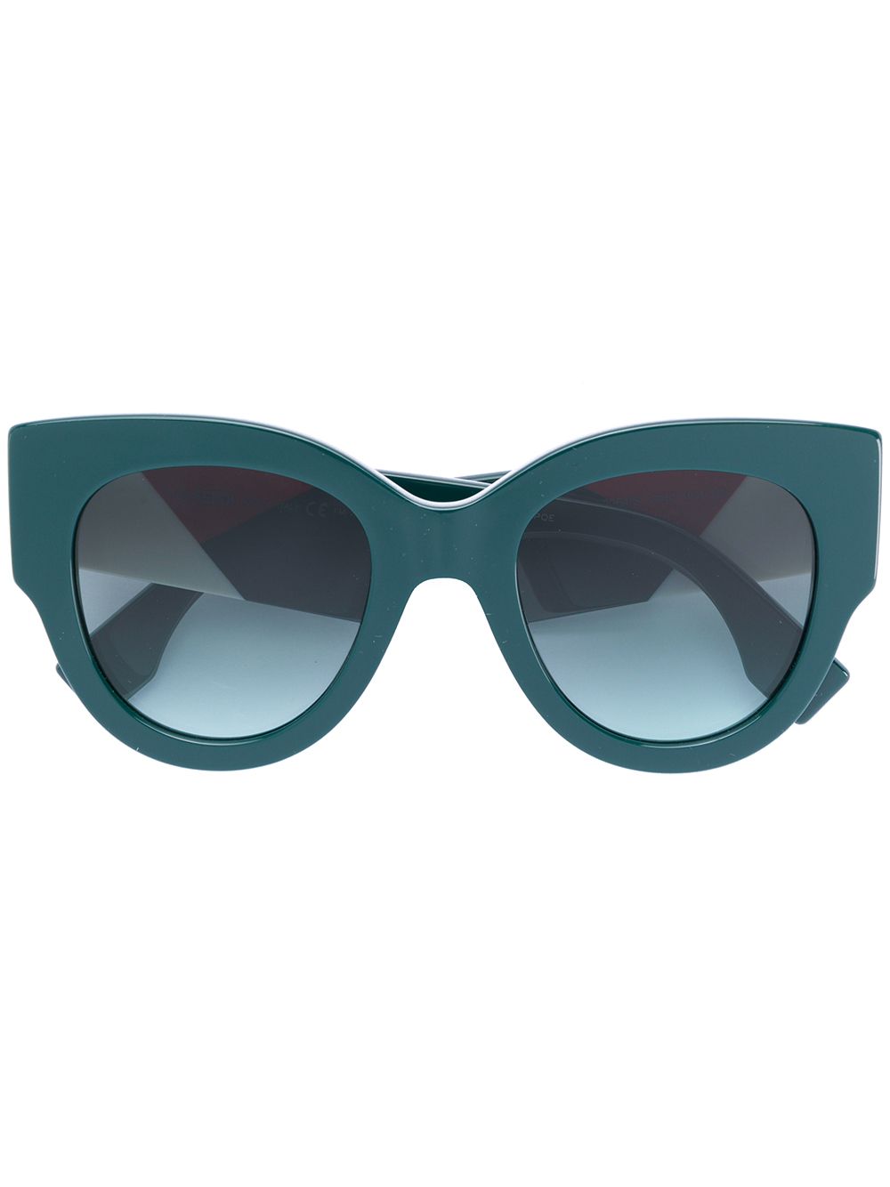 фото Fendi Eyewear массивные солнцезащитные очки в оправе "кошачий глаз"