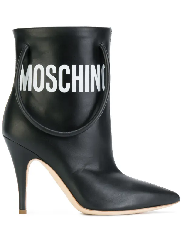 moschino boots heels