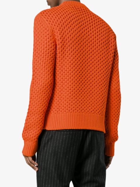 Orange Calvin Klein 205W39Nyc Jacquard Sweater | Farfetch.com