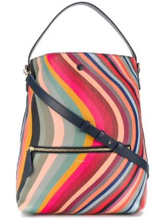 Paul Smith Swirl Print Hobo Bag Farfetch Paul Smith Swirl Print