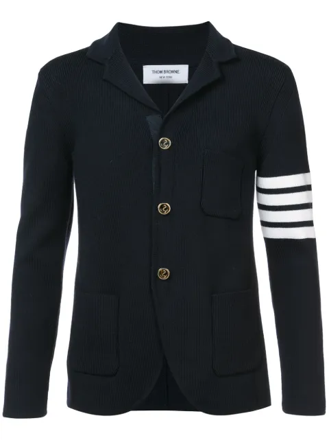 Click to view more detailed imagery on our partner's website Thom Browne Down-Filled Shell Blazer In Navy