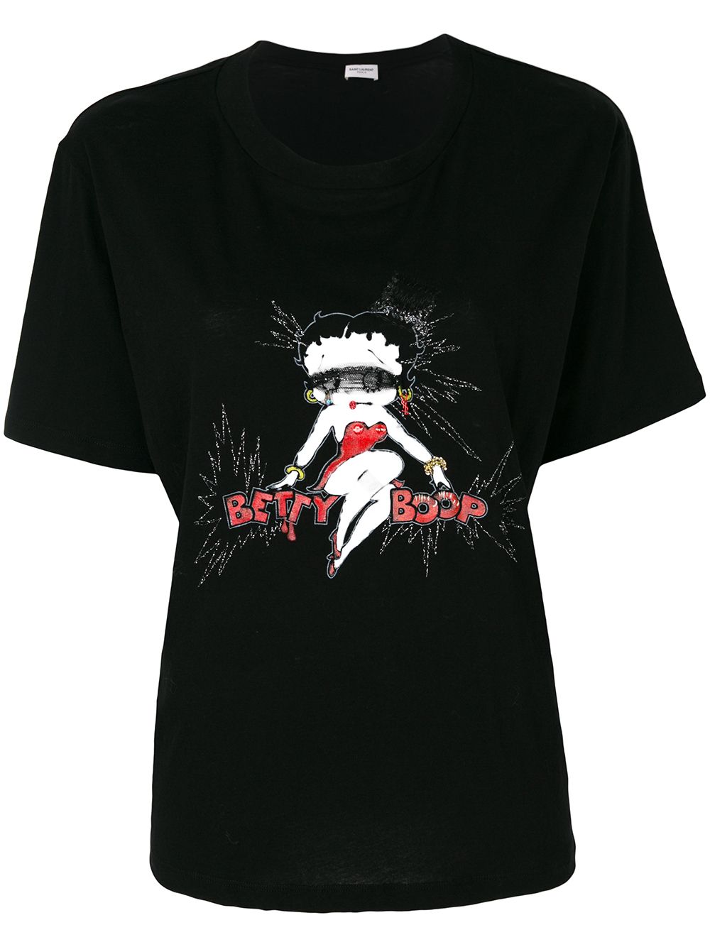 фото Saint Laurent футболка 'Betty Boop'