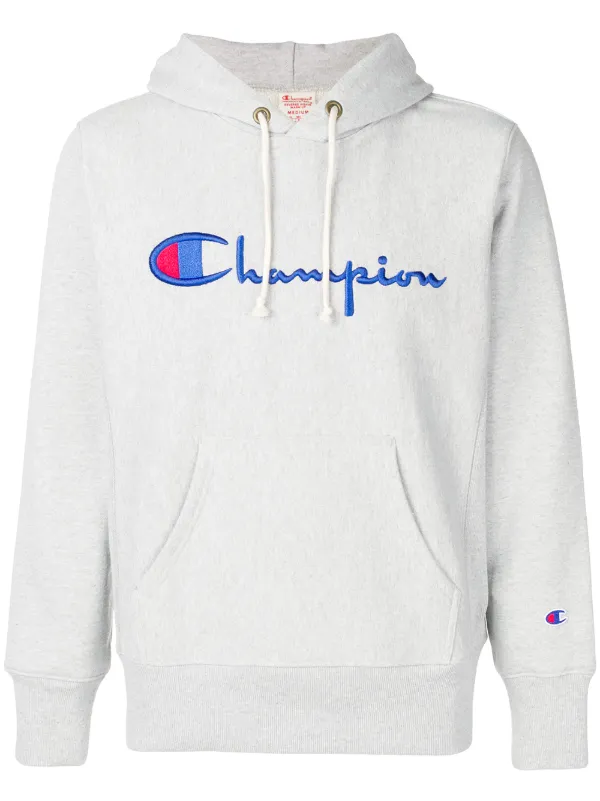sudadera champion logo bordado