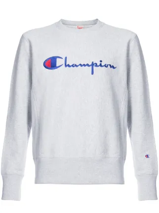 Champion Logo Jersey Sweater Farfetch