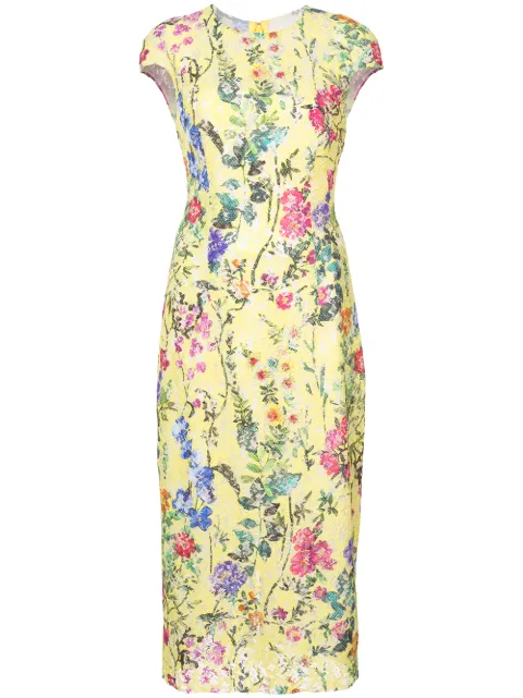 Monique Lhuillier Flower Dress