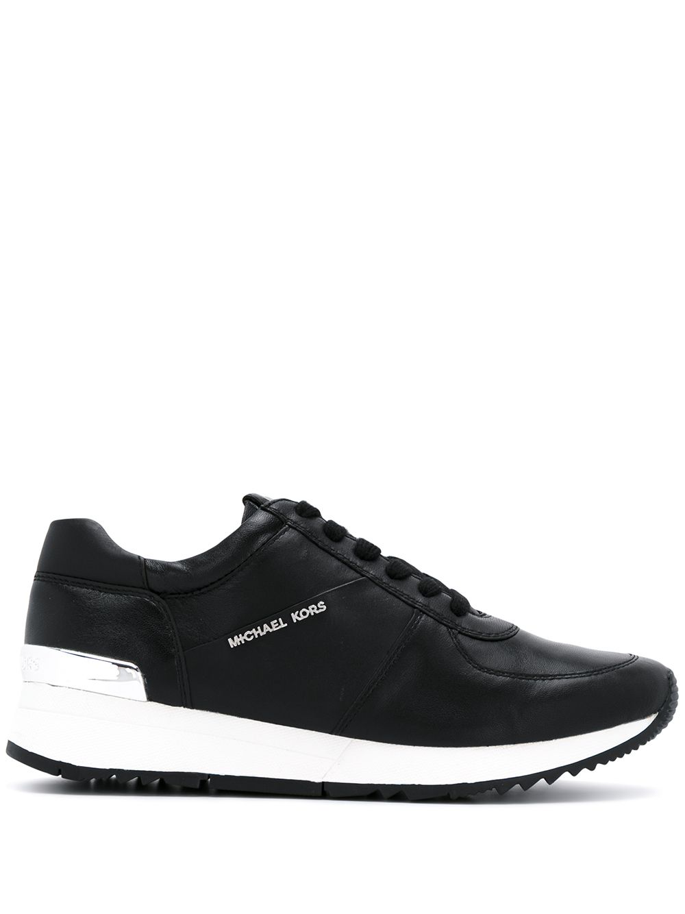 Michael Kors lace-up sneakers with logo - Black