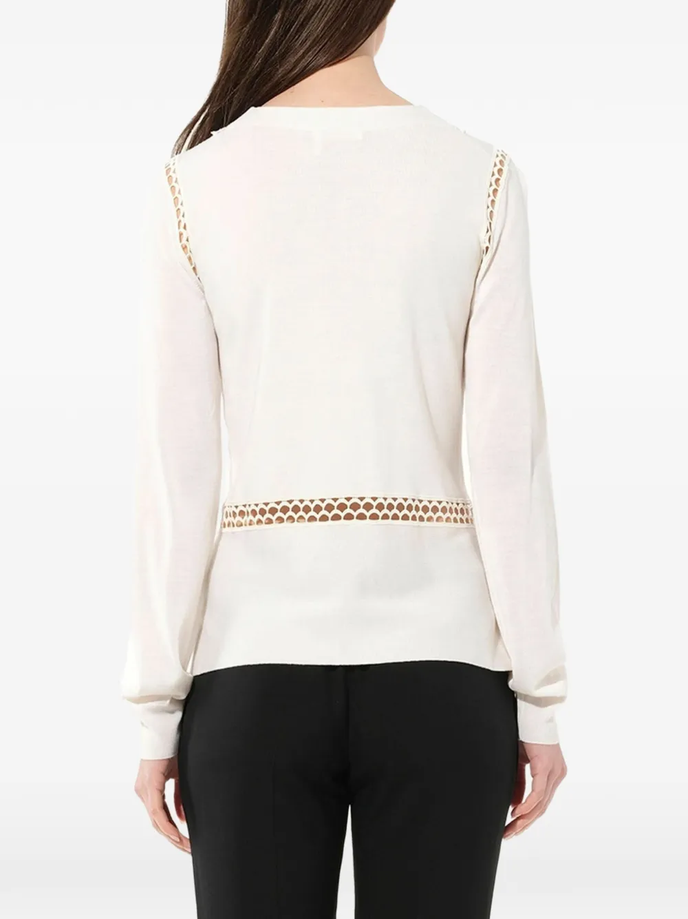 Chloé top with scalloped eyelets