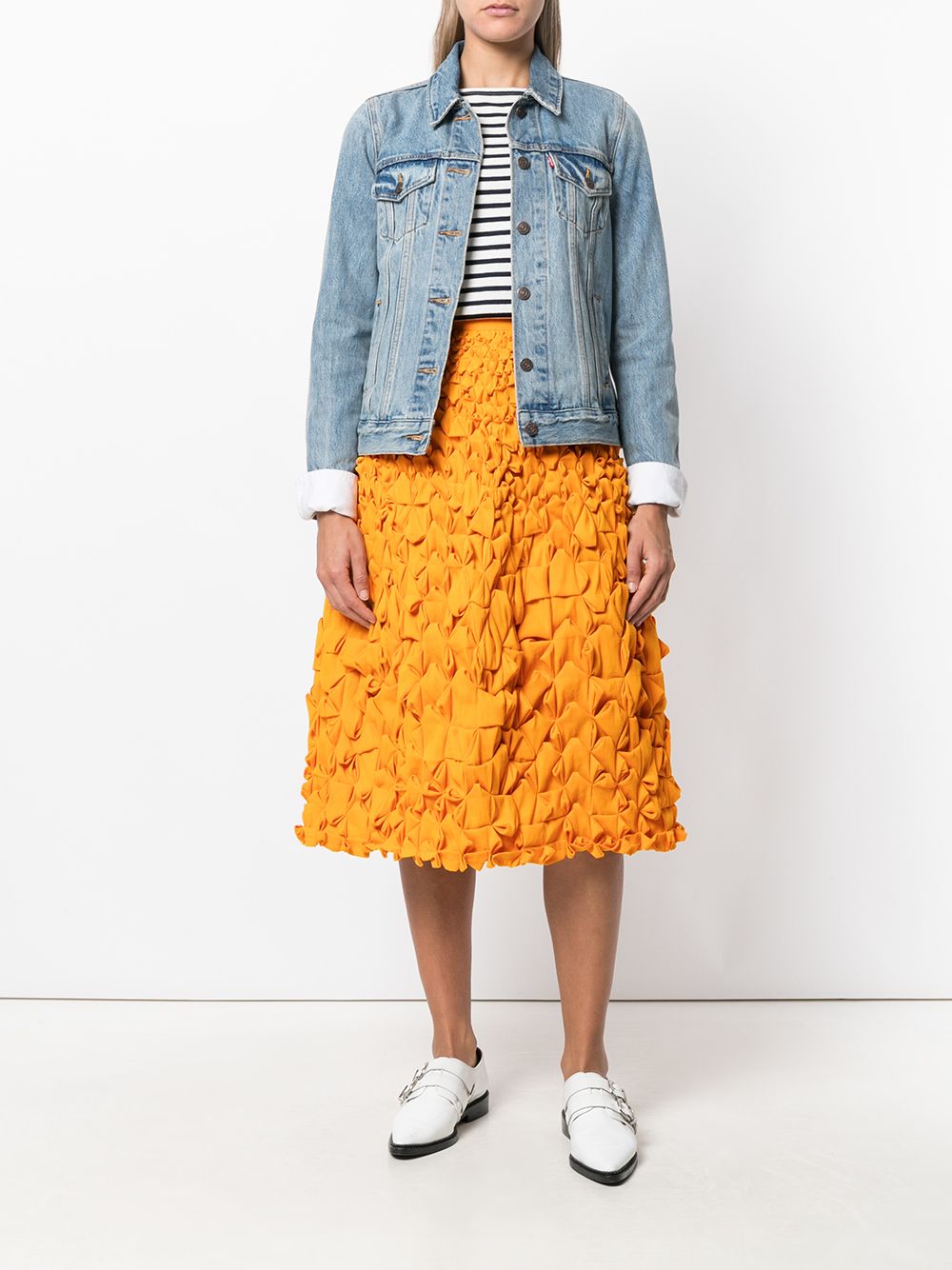 Issey Miyake Pre-Owned Interwoven Flared Skirt - Farfetch