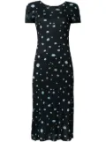 Issey Miyake Pre-Owned pleated polka dots dress - Multicolour