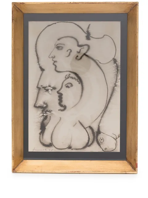 Fornasetti framed graphic illustration