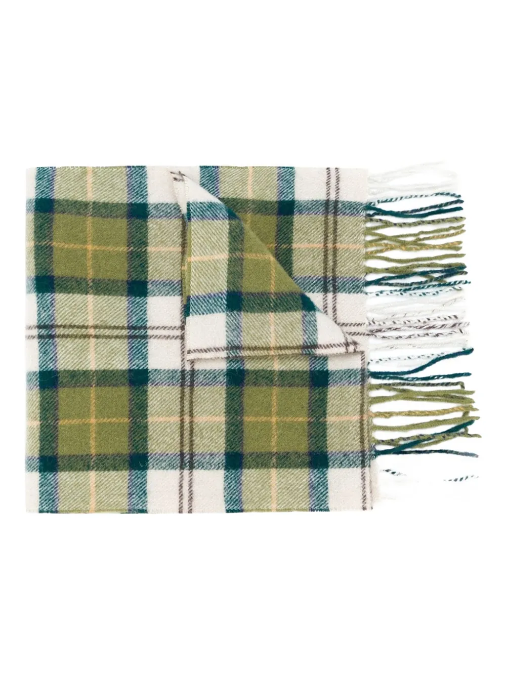 Barbour チェックマフラー - グリーン Barbour チェックマフラー - グリーン