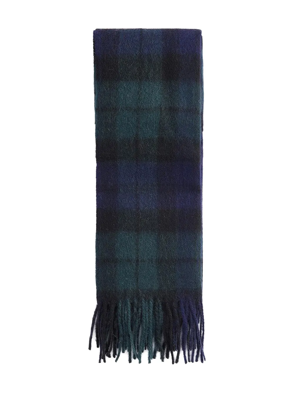 Barbour checked scarf | Blue | Image 1