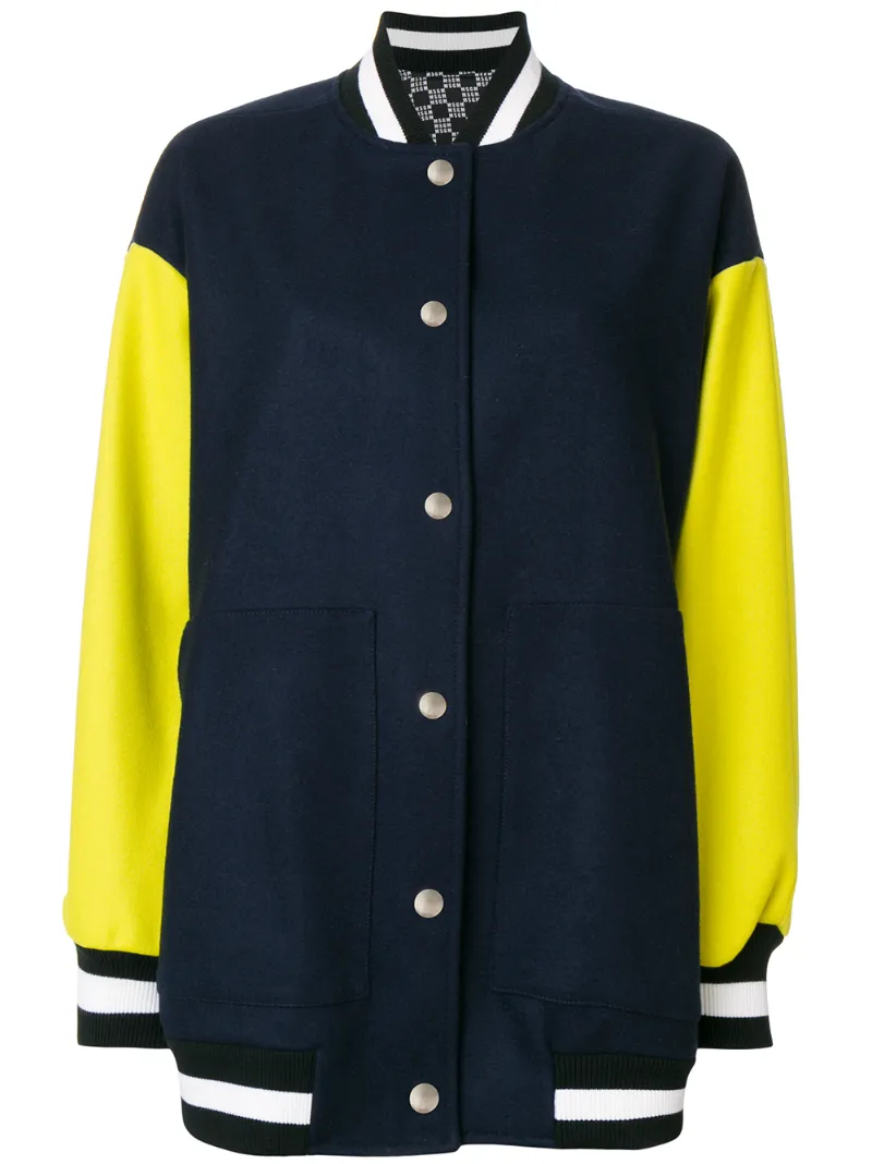 куртка бомбер с панельным дизайном MSGM