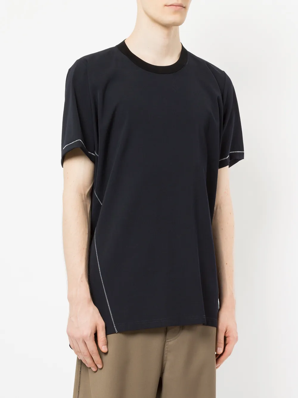 Lanvin asymmetric T-shirt Blauw