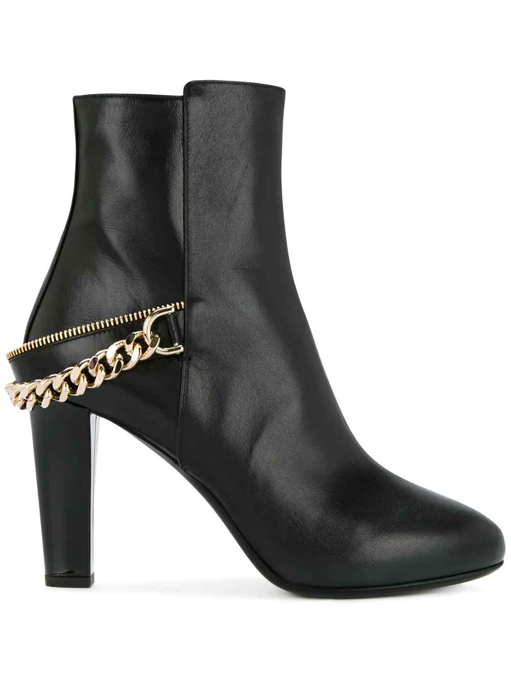 Lanvin chain detail ankle boots Zwart