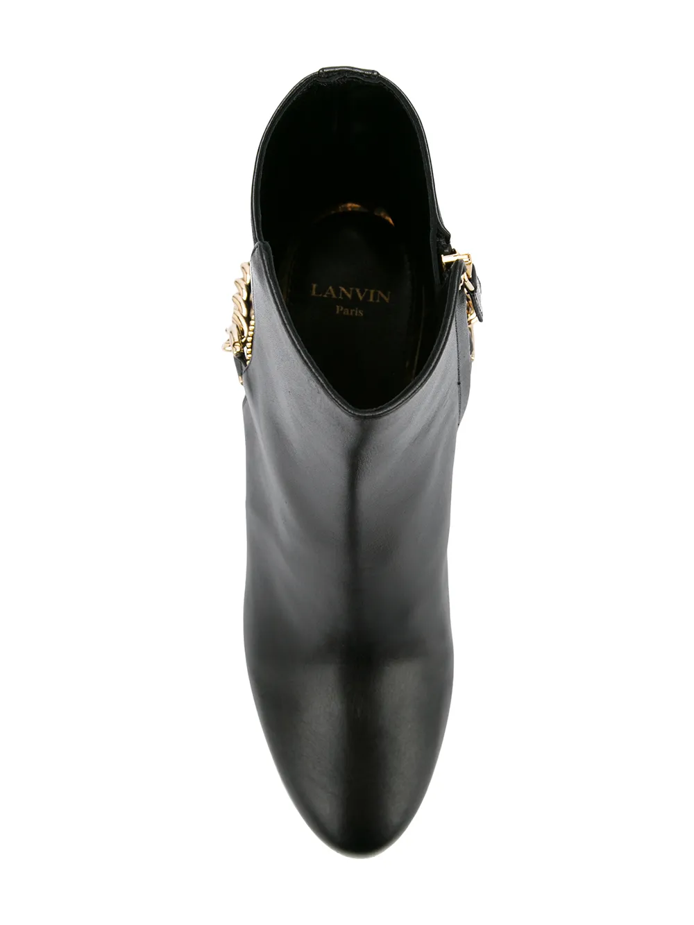 Lanvin chain detail ankle boots Zwart