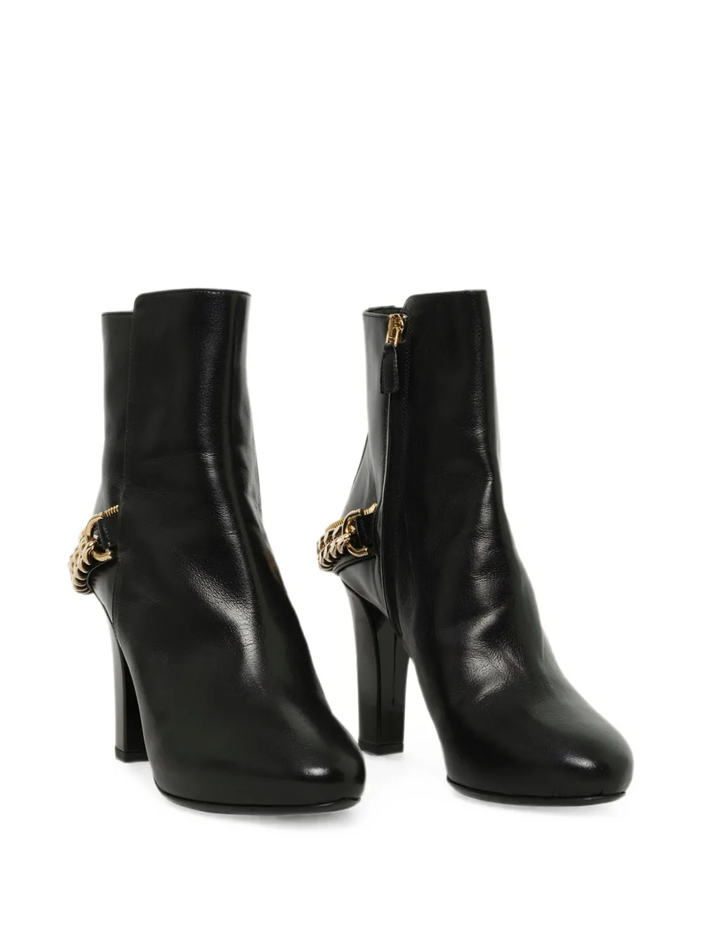 Lanvin chain detail ankle boots Zwart
