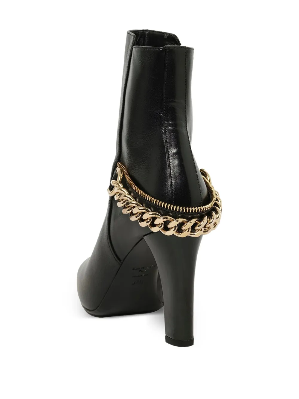 Lanvin chain detail ankle boots Zwart