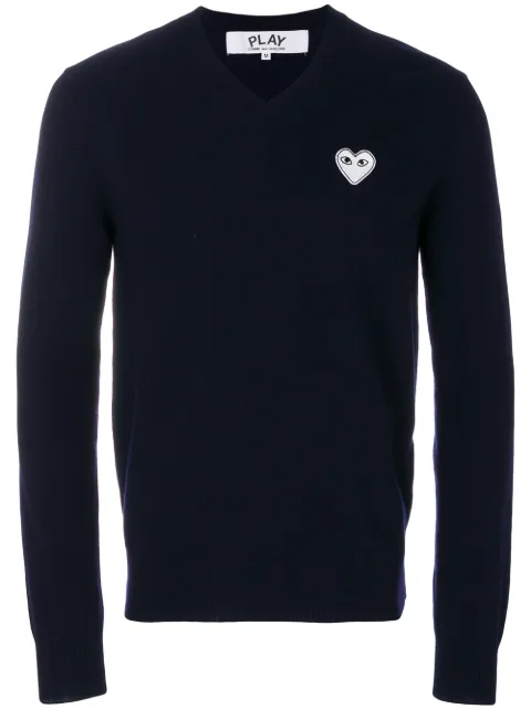 Comme Des Garçons Play v-neck jumper 